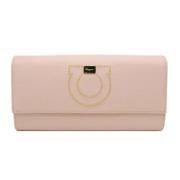 Pre-owned Leather wallets Salvatore Ferragamo Pre-owned , Pink , Dames