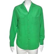 Pre-owned Silk tops Ralph Lauren Pre-owned , Green , Dames