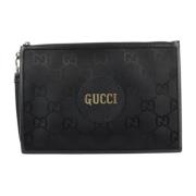 Pre-owned Fabric clutches Gucci Vintage , Black , Dames