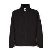 Zwarte Jas met Logo Print JW Anderson , Black , Heren