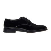 Zwarte platte schoenen met vetersluiting Alexander McQueen , Black , H...