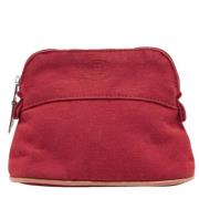 Pre-owned Canvas travel-bags Hermès Vintage , Red , Dames