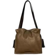 Pre-owned Leather shoulder-bags Loewe Pre-owned , Brown , Dames