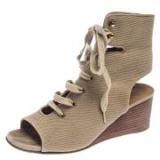 Pre-owned Canvas sandals Chloé Pre-owned , Beige , Dames