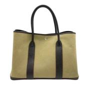 Pre-owned Canvas handbags Hermès Vintage , Green , Dames