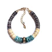 Multikleur Schelp en Turkoois Armband Gachon Pothier , Multicolor , Da...