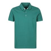 Groene Piquet Polo Shirt Fay , Green , Heren