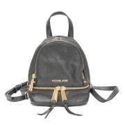 Pre-owned Leather backpacks Michael Kors Pre-owned , Black , Dames