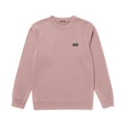 Slim Katoenen Sweatshirt Denham The Jeanmaker , Pink , Heren