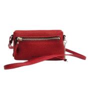 Pre-owned Leather crossbody-bags Burberry Vintage , Red , Dames
