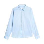 Sky Blue Hidden Buttoning Overhemd Ami Paris , Blue , Dames