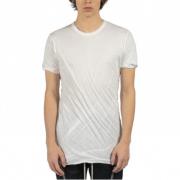 Melk Double Tee - Kortemouw Dubbellaag T-Shirt Rick Owens , White , He...