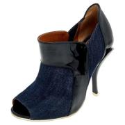 Pre-owned Leather boots Fendi Vintage , Blue , Dames