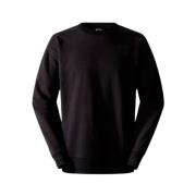 Zwarte Katoenen Sweat Top met Logo The North Face , Black , Heren