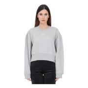Grijze Adicolor Essentials Crew Sweater Adidas Originals , Gray , Dame...