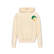 Hoodie met logo Rhude , Beige , Heren