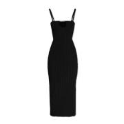 ‘Sierra’ geribbelde slipjurk Jacquemus , Black , Dames