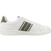 Klassieke Leren Sneakers Fred Perry , White , Heren