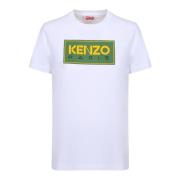 T-shirt met opvallend logo Kenzo , White , Dames