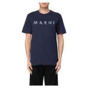 Klassiek T-Shirt Marni , Blue , Heren