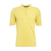 Gele T-shirt & Polo voor Heren Roberto Collina , Yellow , Heren