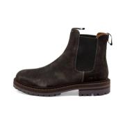 Zwarte Suède Chelsea Laars Common Projects , Black , Heren