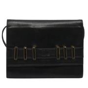 Pre-owned Leather shoulder-bags Valentino Vintage , Black , Unisex