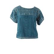 Blauwe Dames Top van Charo Ruiz Ibiza Charo Ruiz Ibiza , Blue , Dames