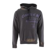 Paarse County Degree Regular Hoody Marcelo Burlon , Purple , Heren