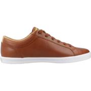 Baseline Leren Sneakers Fred Perry , Brown , Heren