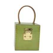 Pre-owned Leather handbags Louis Vuitton Vintage , Green , Dames