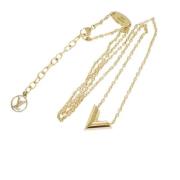 Pre-owned Metal necklaces Louis Vuitton Vintage , Yellow , Dames