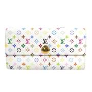 Pre-owned Canvas wallets Louis Vuitton Vintage , White , Dames