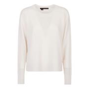 Alabaster Ronde Hals Trui 360Cashmere , White , Dames