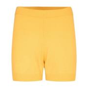 Elastische Wollen Shorts Designers Remix , Yellow , Dames