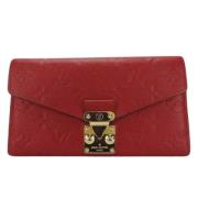 Pre-owned Canvas wallets Louis Vuitton Vintage , Red , Dames