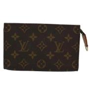 Pre-owned Canvas clutches Louis Vuitton Vintage , Brown , Dames