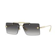 Gouden Frame Ve2245 Zonnebril Versace , Yellow , Dames