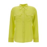 Gele Slim Signature Overhemden Equipment , Yellow , Dames