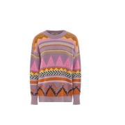 Jacquard Multi Jersey Aw23 Collectie Akep , Multicolor , Dames