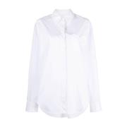 Witte Overhemd Moschino , White , Dames