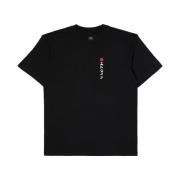 Kamifuji T-Shirt Zwart Edwin , Black , Heren