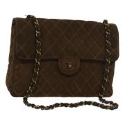 Pre-owned Suede chanel-bags Chanel Vintage , Brown , Dames