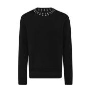 Hoop Detail Halslijn Trui Givenchy , Black , Heren