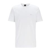 Gouden Logo T-Shirt voor Heren Hugo Boss , White , Heren