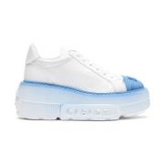 Neon Toe Cap Sneakers Casadei , White , Dames