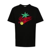 Bedrukte Crewneck T-shirts en Polos Barrow , Black , Heren