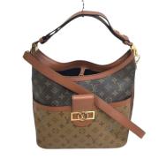 Pre-owned Canvas shoppers Louis Vuitton Vintage , Brown , Dames