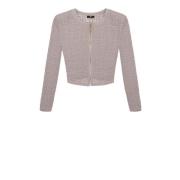 Grijze Cardigan Set voor Dames Elisabetta Franchi , Gray , Dames