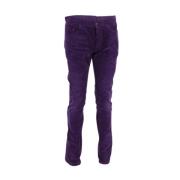 Pre-owned Cotton bottoms Yves Saint Laurent Vintage , Purple , Dames